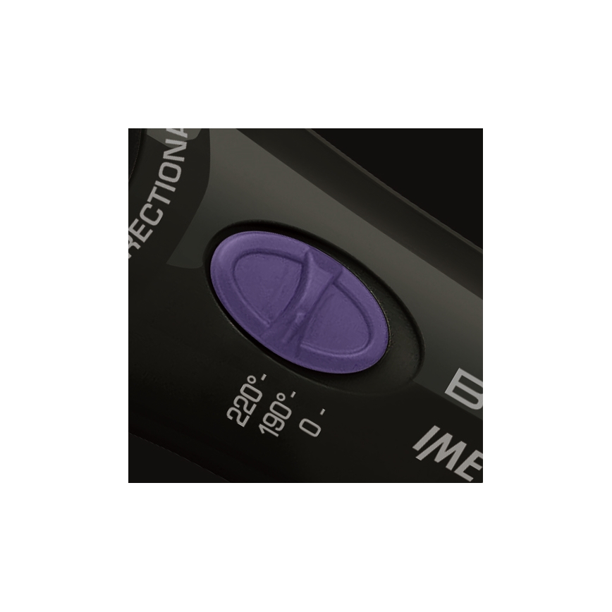 Bellissima 11307 - Rizador rotatorio para cabello RICCI&CURL 230V negro/violeta