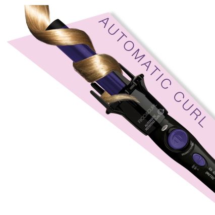 Bellissima 11307 - Rizador rotatorio para cabello RICCI&CURL 230V negro/violeta