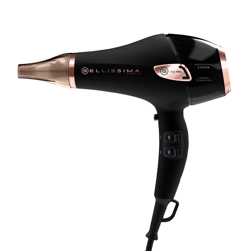 Bellissima 11665 - Secador MY PRO 2300W/230V negro/oro rosa