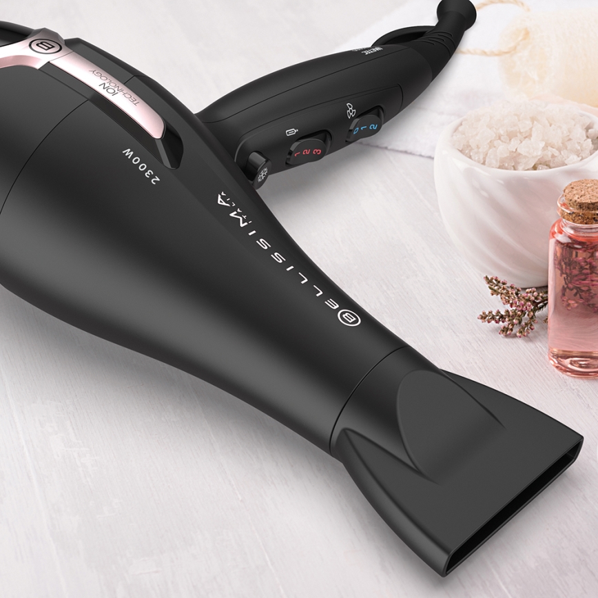 Bellissima 11860 - Secador de pelo 2300W/230V negro/rosa
