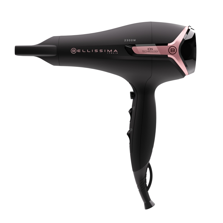Bellissima 11860 - Secador de pelo 2300W/230V negro/rosa
