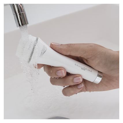 Bellissima 5167 - Cepillo limpiador facial PURE&LIGHT 1xAA, color crema