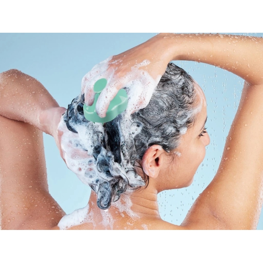 Beper - Cepillo masajeador para el cuero cabelludo, color verde menta