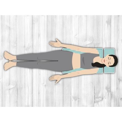 Beper - Esterilla y cojín de acupresión en color menta