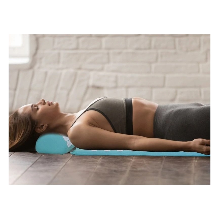Beper - Esterilla y cojín de acupresión en color menta
