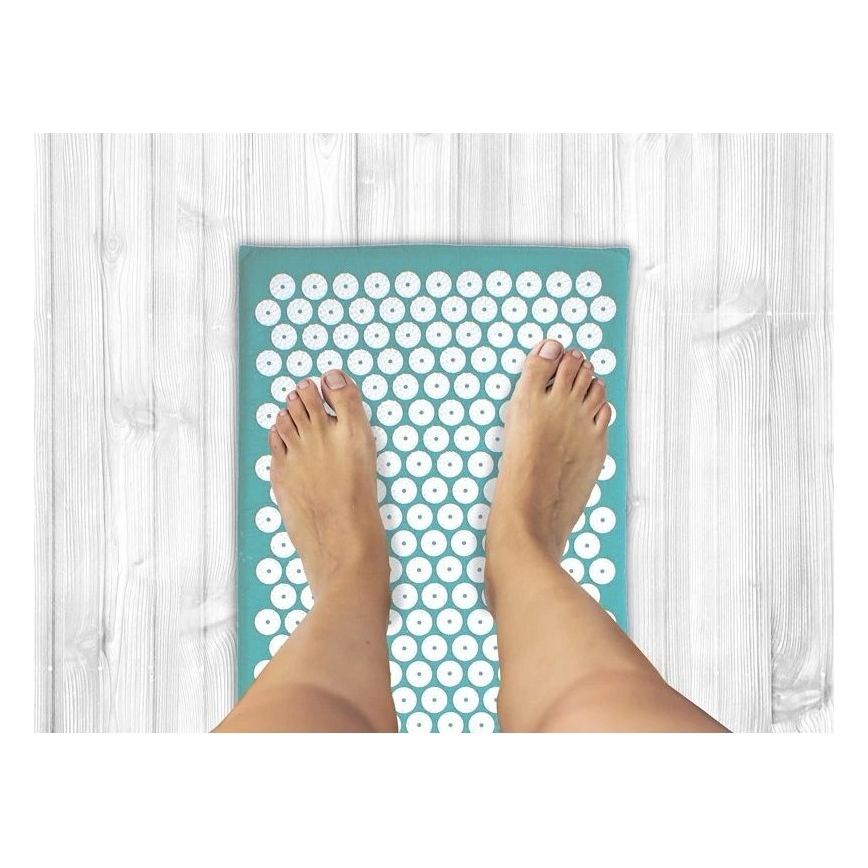 Beper - Esterilla y cojín de acupresión en color menta