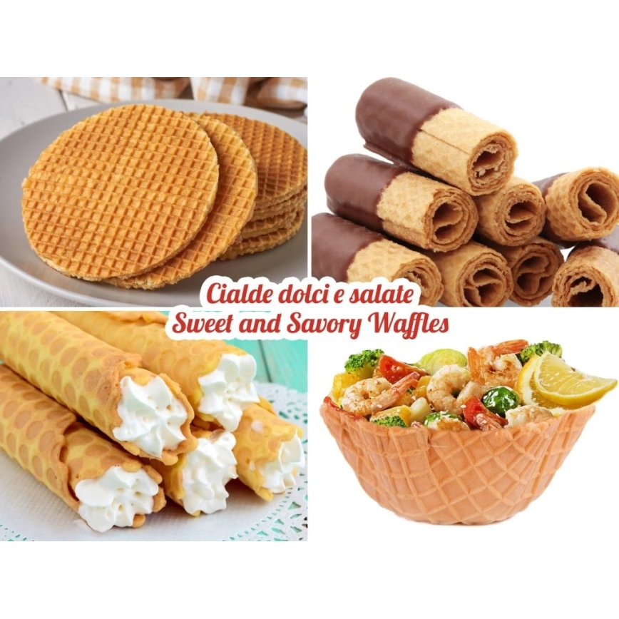 Beper - Gofrera 2 en 1 1000W/230V roja