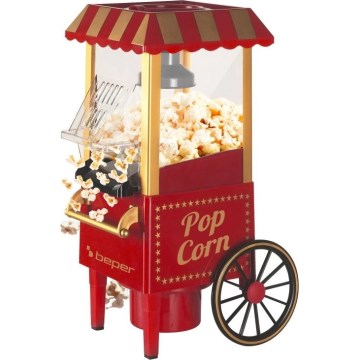 Beper - Máquina de palomitas 1200W/230V roja