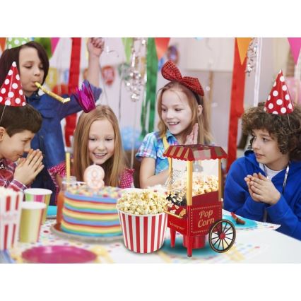 Beper - Máquina de palomitas 1200W/230V roja