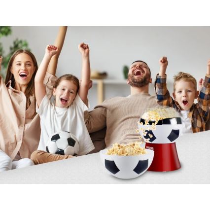 Beper - Máquina para palomitas 1200W/230V diseño fútbol/roja