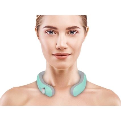 Beper - Masajeador de cuello recargable con EMS 5V/900 mAh verde menta