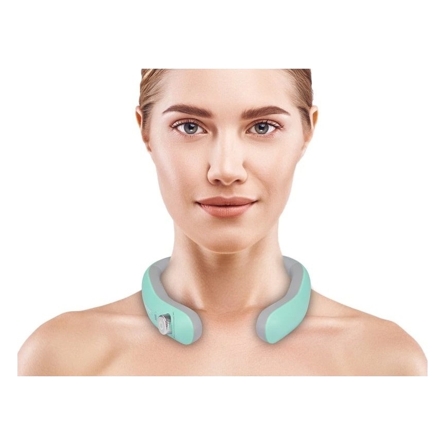 Beper - Masajeador de cuello recargable con EMS 5V/900 mAh verde menta