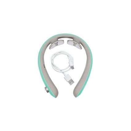 Beper - Masajeador de cuello recargable con EMS 5V/900 mAh verde menta