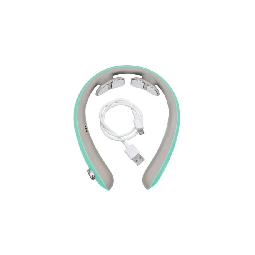 Beper - Masajeador de cuello recargable con EMS 5V/900 mAh verde menta