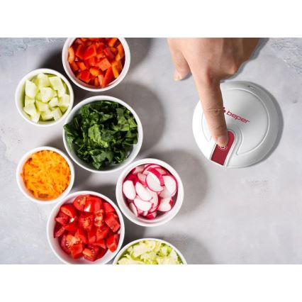 Beper - Picadora recargable 30 W/5 V, 1500 mAh, 250 ml