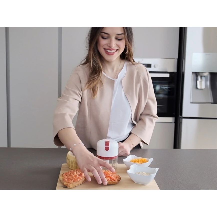 Beper - Picadora recargable 30 W/5 V, 1500 mAh, 250 ml