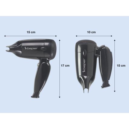 Beper - Secador de viaje 1200 W/230 V