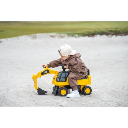 Bicicleta de empuje excavador CAT 2xAA amarillo/negro