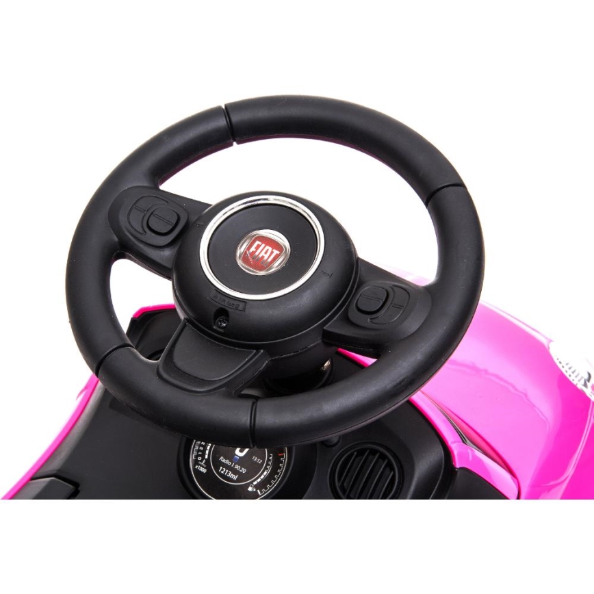Bicicleta de empuje Fiat 500 2xAA rosa