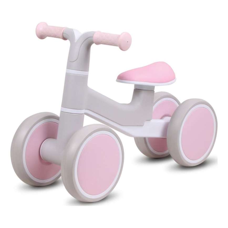 Bicicleta de empuje KVADROLET gris/rosa