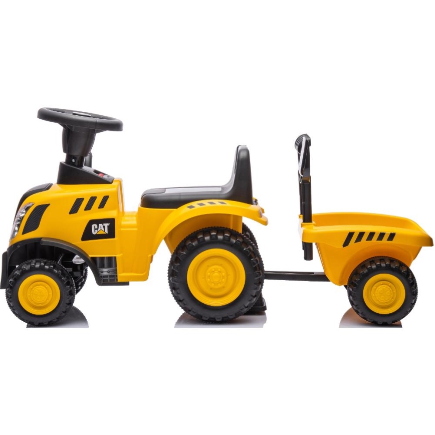 Bicicleta de empuje tractor CAT 2xAA amarillo/negro