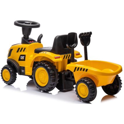 Bicicleta de empuje tractor CAT 2xAA amarillo/negro