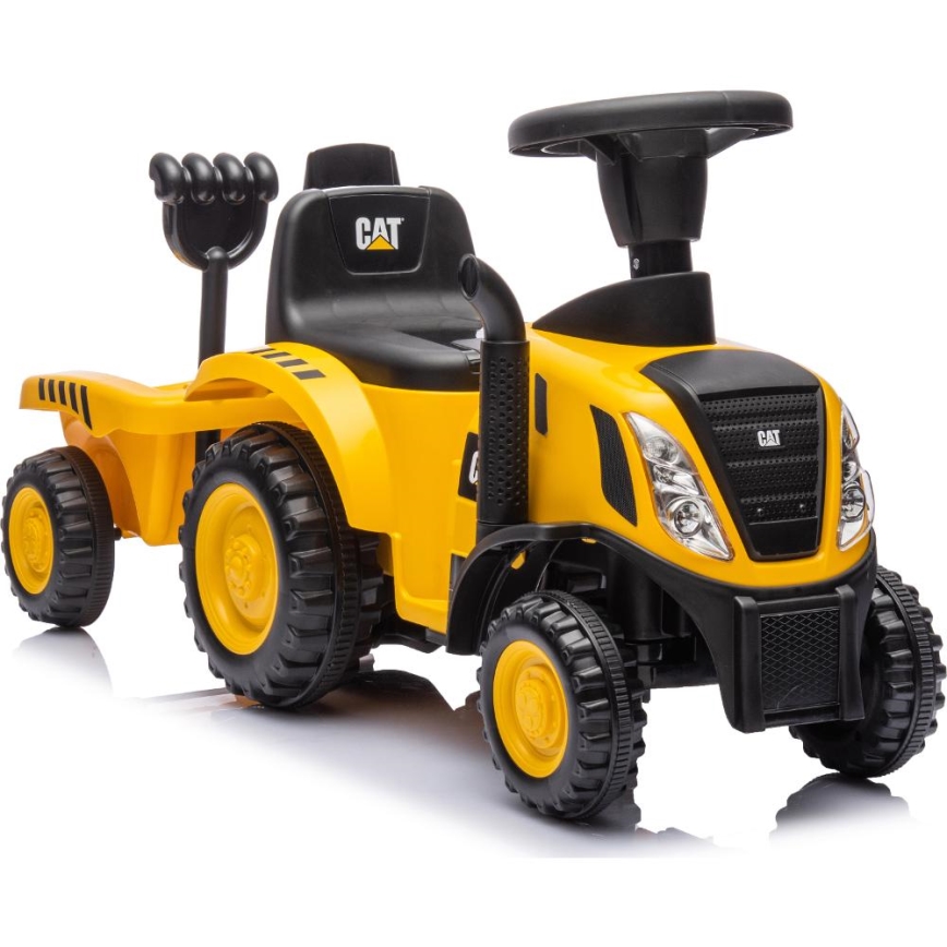 Bicicleta de empuje tractor CAT 2xAA amarillo/negro