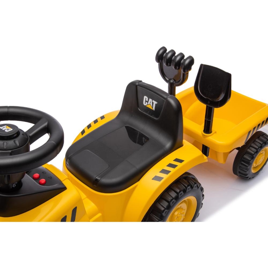 Bicicleta de empuje tractor CAT 2xAA amarillo/negro