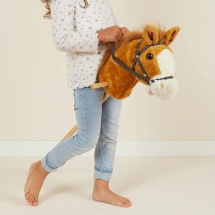 Bieco - Caballito de palo BROWNIE caballo