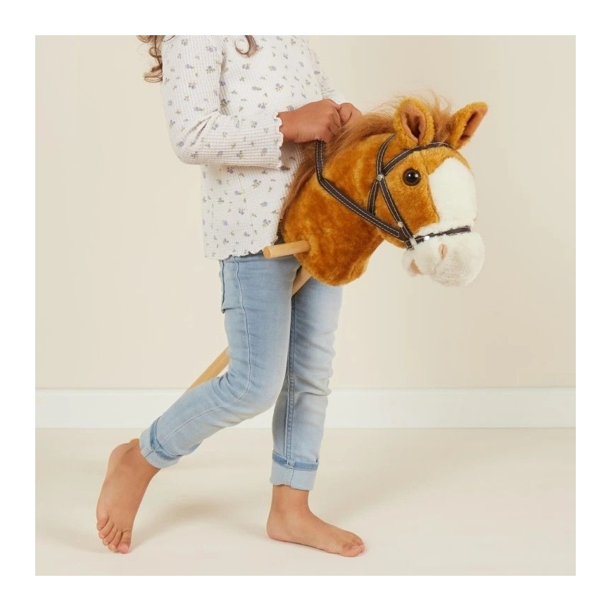 Bieco - Caballito de palo BROWNIE caballo