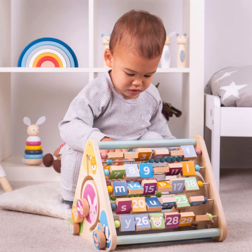Bigjigs Toys - Triángulo activo con animales