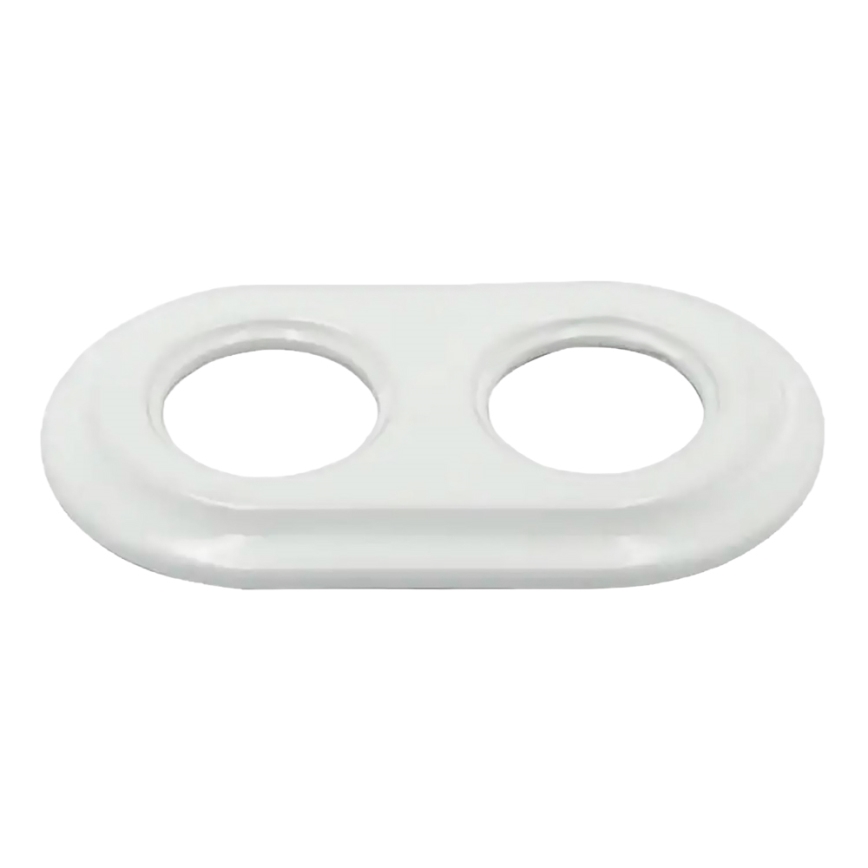 Bohemia-Design - Marco retro doble de porcelana blanca