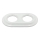Bohemia-Design - Marco retro doble de porcelana blanca