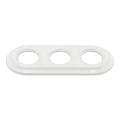 Bohemia-Design - Marco retro triple de porcelana en blanco