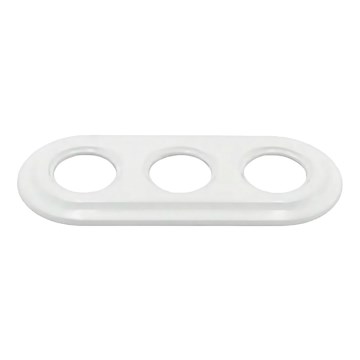 Bohemia-Design - Marco retro triple de porcelana en blanco