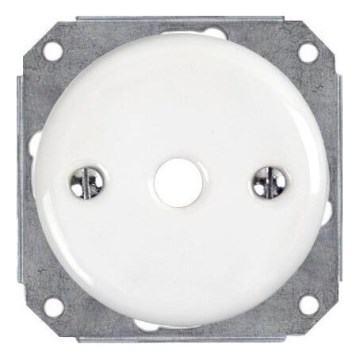 Bohemia-Design - Pasacable cerámico de estilo retro, blanco