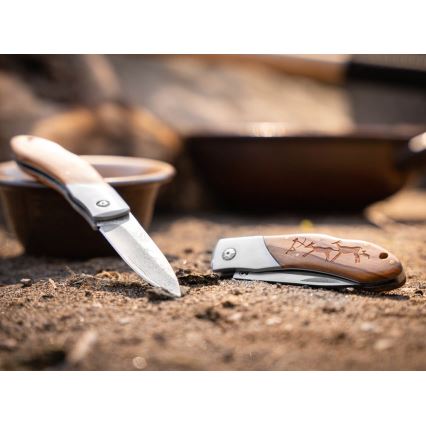 Böker - Navaja de bolsillo de Damasco Magnum Caveman 19,4 cm