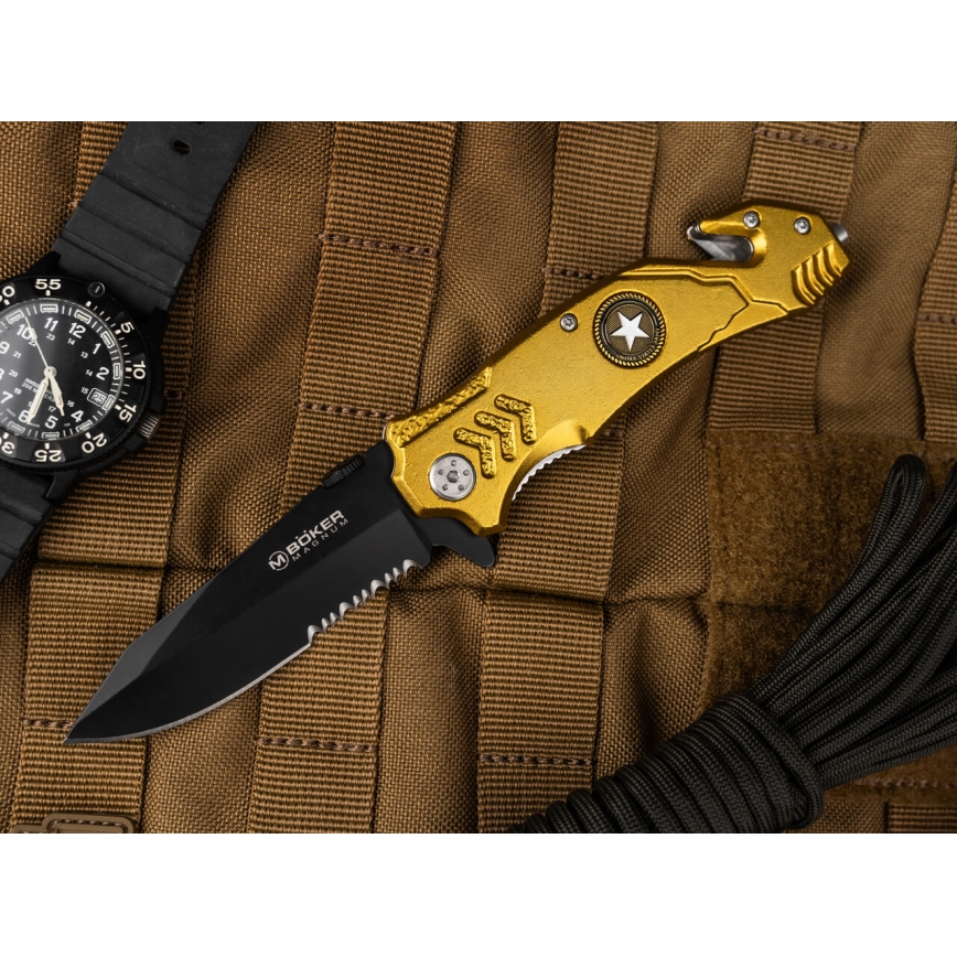 Böker - Navaja de bolsillo Magnum Army Rescue 21,9 cm