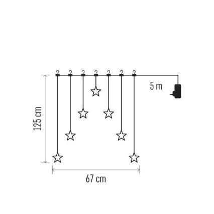 Bola decorativa navideña LED/0,3W/3xAA, diámetro 12 cm