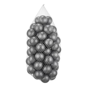 Bolas de juego de plástico 50 uds. diámetro 7 cm gris