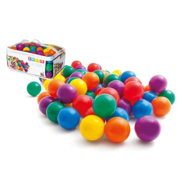 Bolas de plástico, pack de 100 unidades, diámetro 6,5 cm