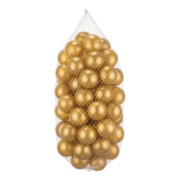 Bolas de plástico para jugar 50 uds. diámetro 7 cm dorado