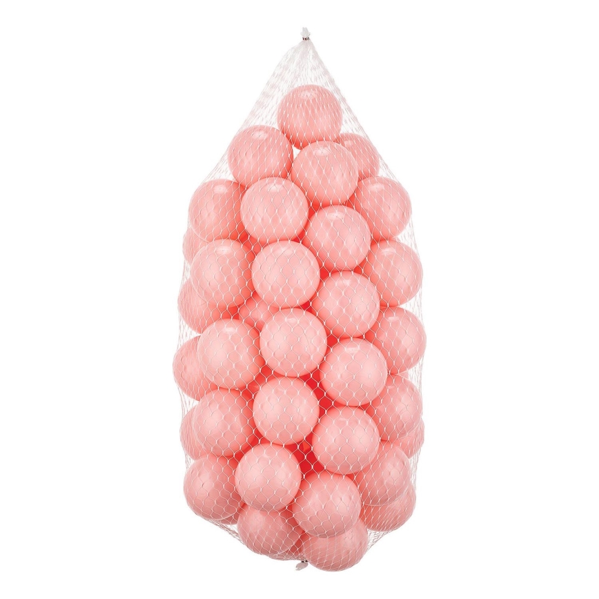 Bolas de plástico para jugar 50 uds. diámetro 7 cm rosa