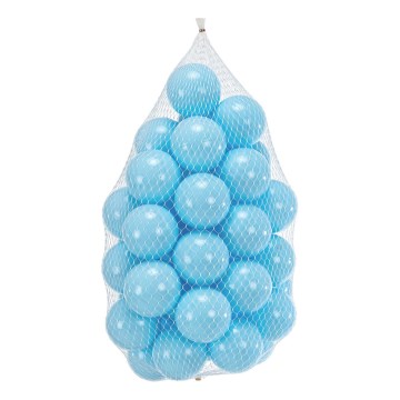 Bolas de plástico para jugar 50 unidades, diámetro 7 cm, azul