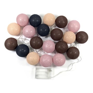 Bolas LED decorativas 20xLED/0,03W/3xAA