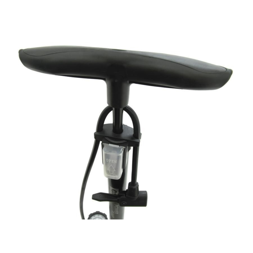 Bomba manual de aire con manómetro