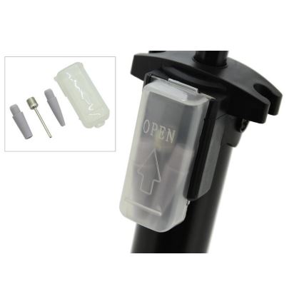 Bomba manual de aire con manómetro