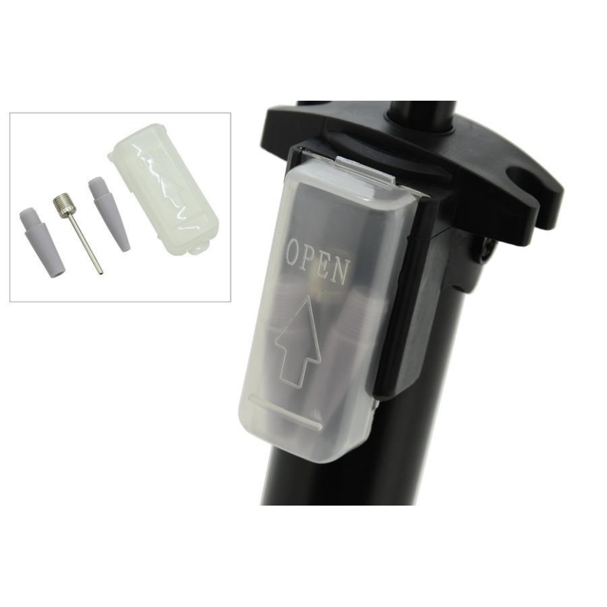 Bomba manual de aire con manómetro