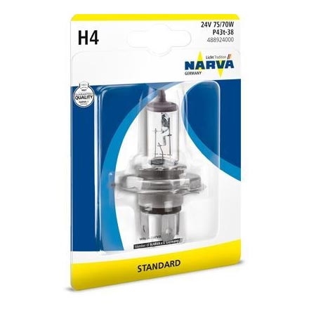 Bombilla H4 P43t-38/75/70W/24V - Narva 48892NVAB1