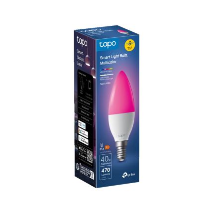 Bombilla inteligente LED RGBW regulable E14/4,8W/230V 2500-6700K - TP-Link